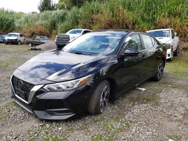 3N1AB8CV7NY256382 - 2022 NISSAN SENTRA SV BLACK photo 2