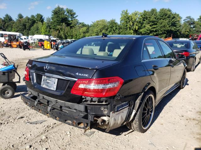 WDDHF8HB6BA300649 - 2011 MERCEDES-BENZ E 350 4MAT BLACK photo 4