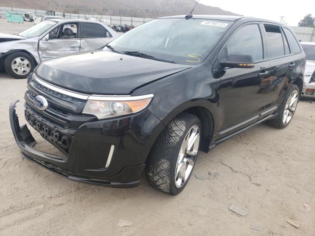 2FMDK3AKXCBA95291 - 2012 FORD EDGE SPORT BLACK photo 2