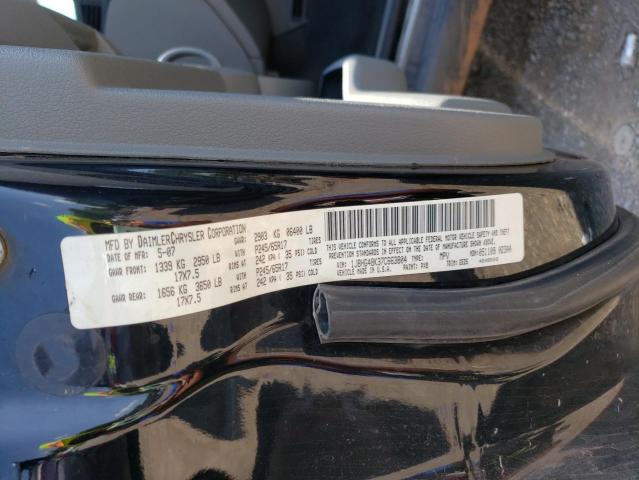 1J8HG48K37C663804 - 2007 JEEP COMMANDER შავი ფოტო 10