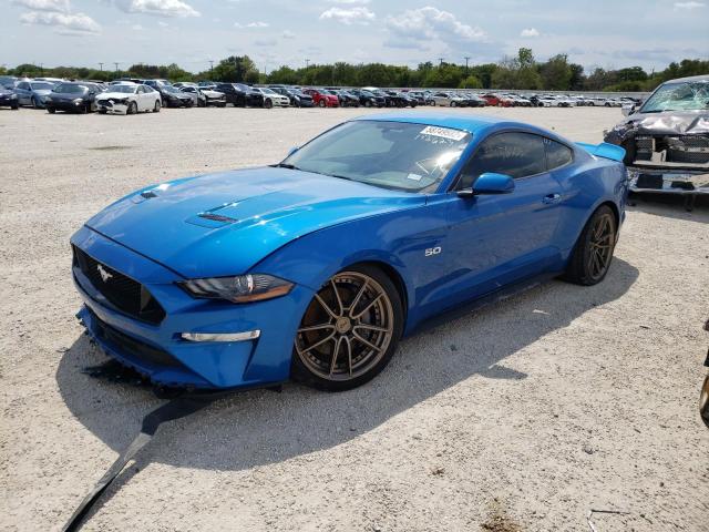 1FA6P8CF6K5192623 - 2019 FORD MUSTANG GT BLUE photo 2