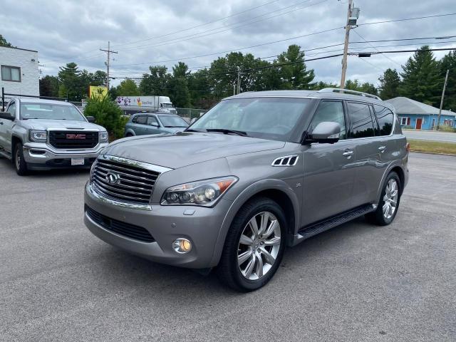 JN8AZ2NE0E9068493 - 2014 INFINITI QX80 GRAY photo 1