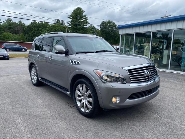 JN8AZ2NE0E9068493 - 2014 INFINITI QX80 GRAY photo 2