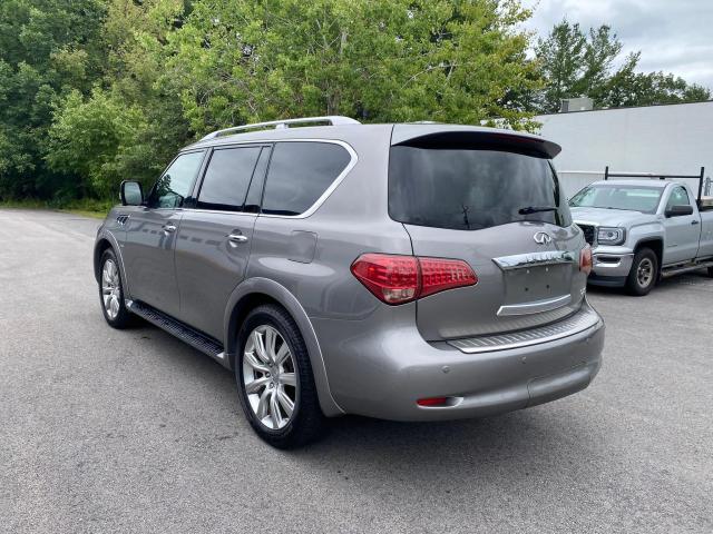 JN8AZ2NE0E9068493 - 2014 INFINITI QX80 GRAY photo 4