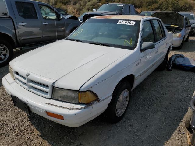 1B3AA46V8RF218808 - 1994 DODGE SPIRIT WHITE photo 2