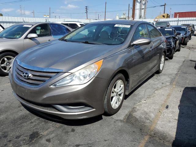 5NPEB4AC3EH901471 - 2014 HYUNDAI SONATA GLS GRAY photo 2