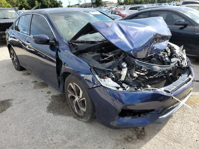 1HGCR2F3XGA135914 - 2016 HONDA ACCORD LX BLUE photo 1