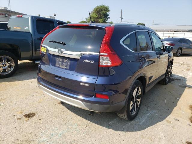 5J6RM4H96GL027826 - 2016 HONDA CR-V TOURI BLUE photo 4