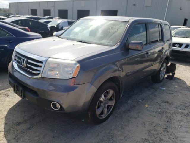 5FNYF4H7XEB015804 - 2014 HONDA PILOT EXLN GRAY photo 2