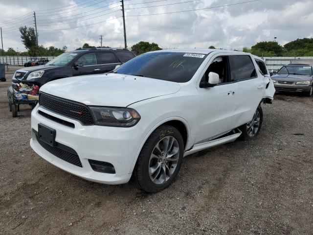 1C4RDJDG5LC262026 - 2020 DODGE DURANGO GT WHITE photo 2