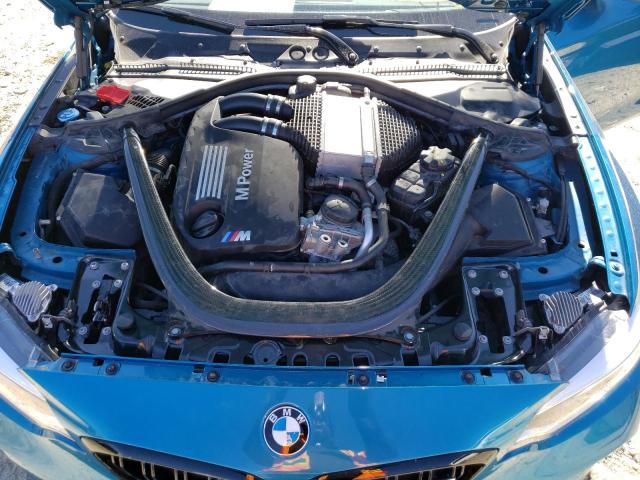 WBS2U7C01L7E83068 - 2020 BMW M2 COMPETI BLUE photo 7