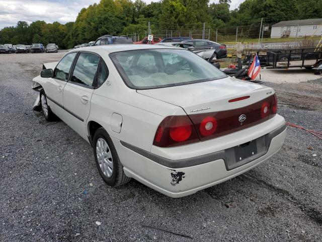 2G1WF52E639162863 - 2003 CHEVROLET IMPALA WHITE photo 3