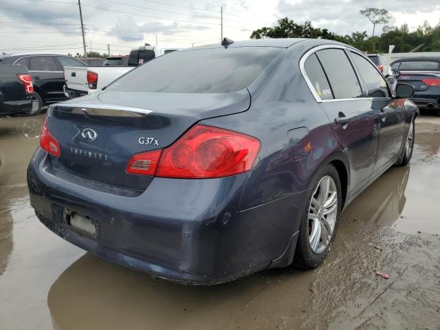 JN1CV6AR4BM403945 - 2011 INFINITI G37 BLUE photo 4