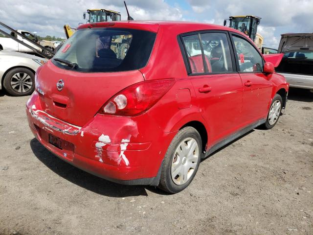 3N1BC1CP8BL359149 - 2011 NISSAN VERSA RED photo 4