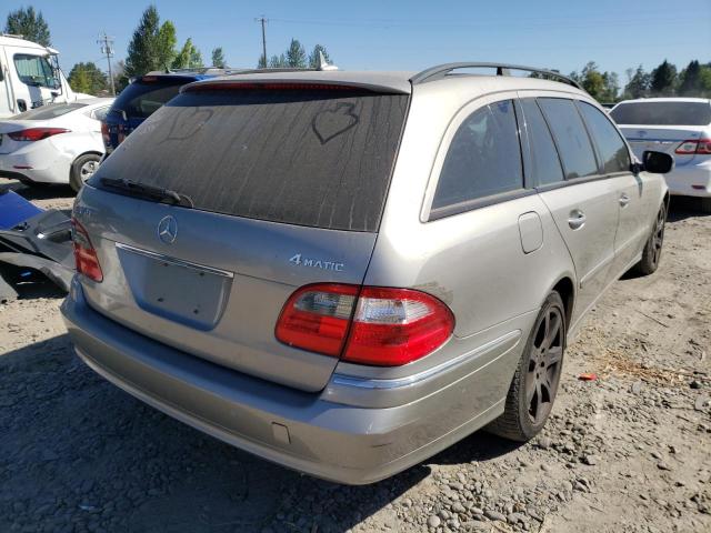 WDBUH87X47X210337 - 2007 MERCEDES-BENZ E 350 4MAT GRAY photo 4