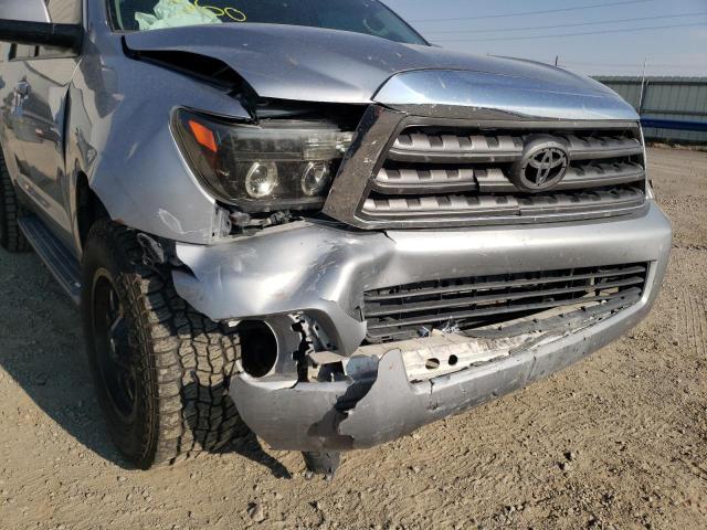 5TDBY5G12DS074519 - 2013 TOYOTA SEQUOIA SR SILVER photo 9