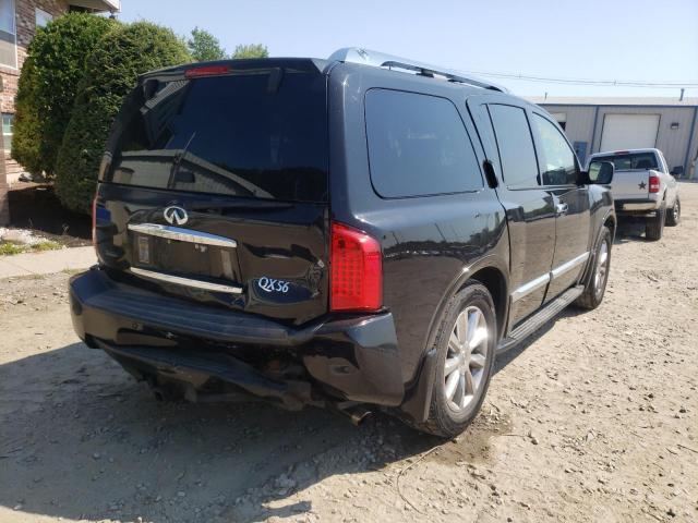 5N3AA08C49N901102 - 2004 INFINITI QX56 BLACK photo 4