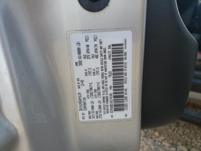 3D7KA28D14G174109 - 2004 DODGE RAM 2500 S Արծաթագույն լուսանկար 10