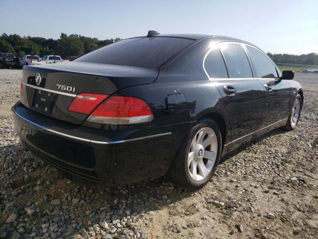 WBAHL83527DT08397 - 2007 BMW 750I BLACK photo 4