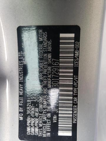 JF1ZNAA13D1729167 - 2013 TOYOTA SCION FR-S SILVER photo 10