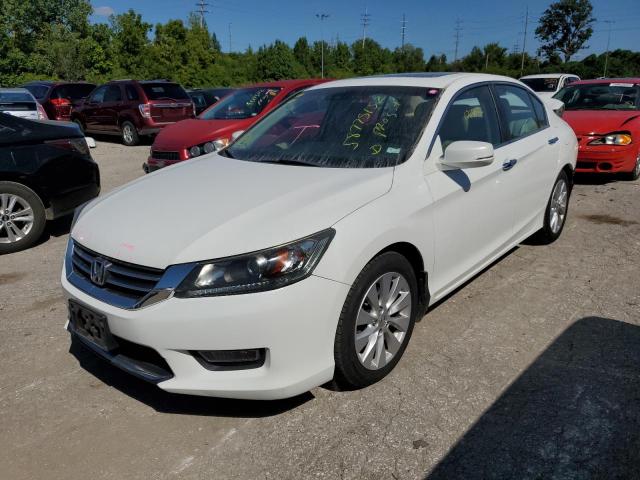 1HGCR2F80DA167455 - 2013 HONDA ACCORD EXL WHITE photo 2