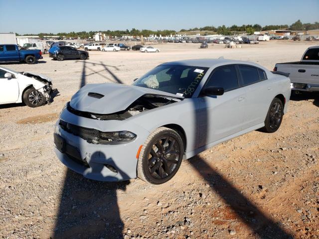 2C3CDXHG5NH169644 - 2022 DODGE CHARGER GT GRAY photo 2