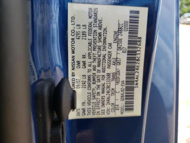 1N4AL24E28C132688 - 2008 NISSAN ALTIMA 2.5 BLUE photo 10