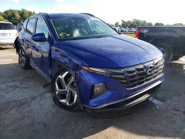 5NMJCCAE3NH087858 - 2022 HYUNDAI TUCSON SEL BLUE photo 1