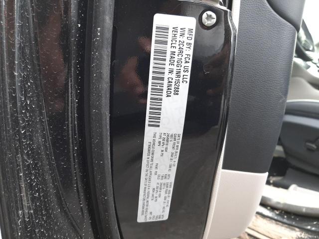 2C4RC1GG1NR152888 - 2022 CHRYSLER PACIFICA L BLACK photo 10