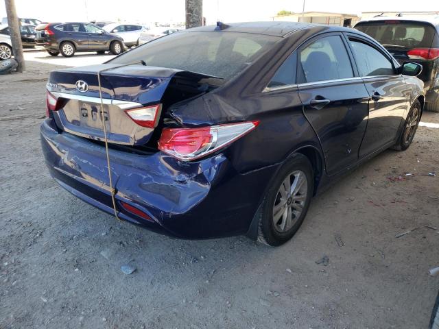 5NPEB4AC5DH521675 - 2013 HYUNDAI SONATA GLS PURPLE photo 4