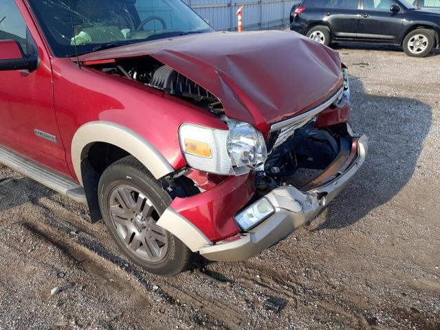 1FMEU74E98UA14066 - 2008 FORD EXPLORER E RED photo 9