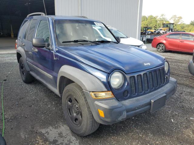 1J4GL48K37W574581 - 2007 JEEP LIBERTY SP BLUE photo 1