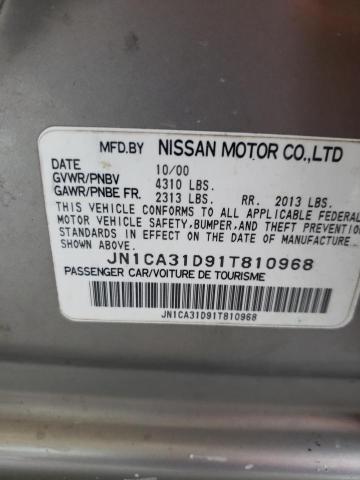 JN1CA31D91T810968 - 2001 NISSAN MAXIMA GXE  photo 10