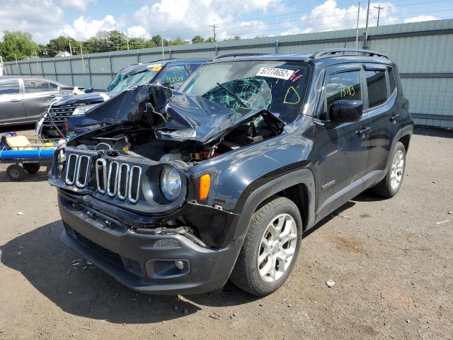 ZACCJABB5JPJ33585 - 2018 JEEP RENEGADE BLACK photo 2