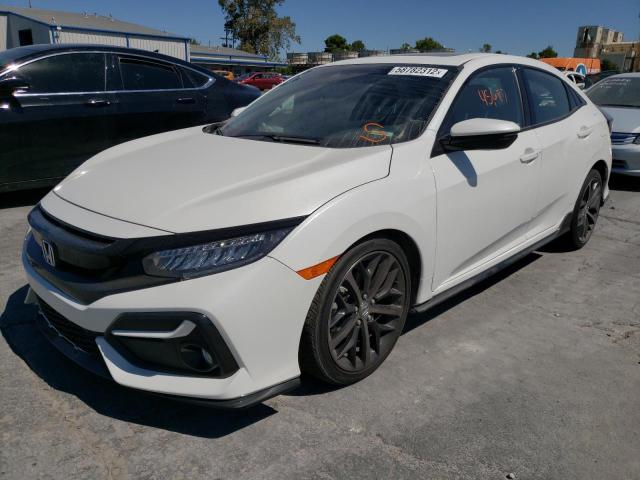 SHHFK7H9XLU217818 - 2020 HONDA CIVIC SPOR WHITE photo 2