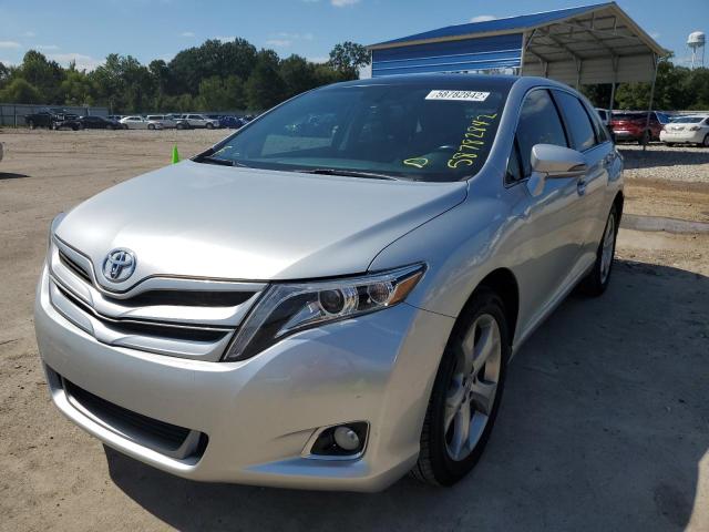 4T3ZK3BB7DU053796 - 2013 TOYOTA VENZA LE SILVER photo 2