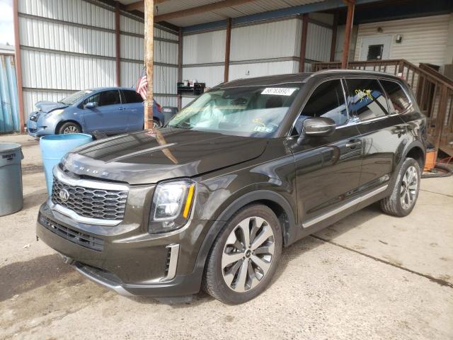 5XYP3DHC5MG107007 - 2021 KIA TELLURIDE BROWN photo 2