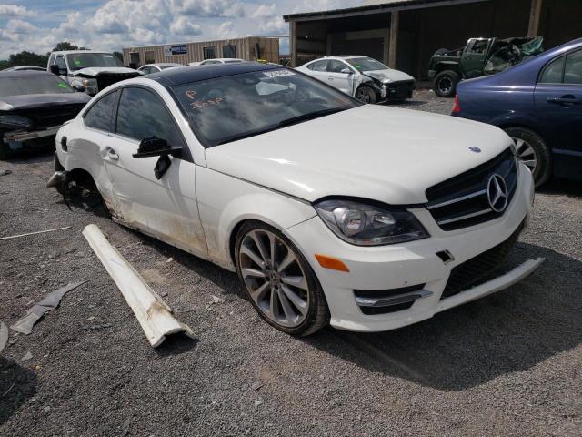 WDDGJ5HB9EG297319 - 2014 MERCEDES-BENZ C 350 WHITE photo 1