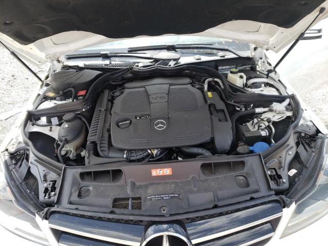 WDDGJ5HB9EG297319 - 2014 MERCEDES-BENZ C 350 WHITE photo 7