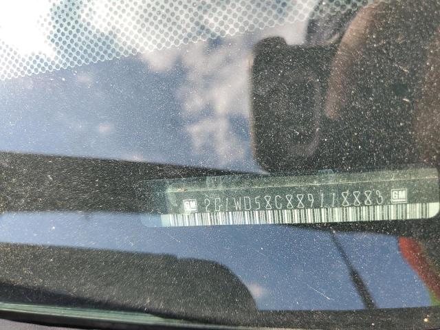 2G1WD58C889118883 - 2008 CHEVROLET IMPALA SUP შავი ფოტო 10