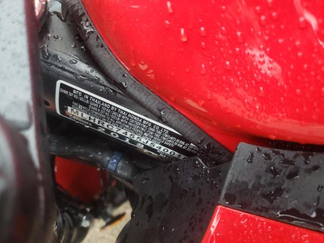 MLHRC7455J5400182 - 2018 HONDA CBR650 FA RED photo 10