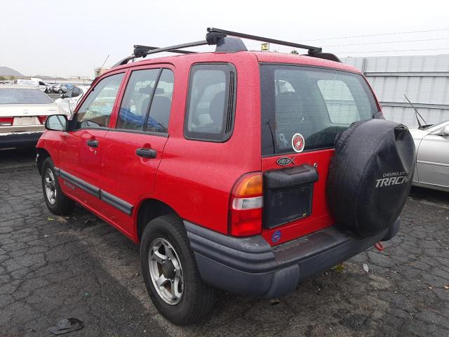 2CNBJ13C4Y6919533 - 2000 CHEVROLET TRACKER BURGUNDY photo 3