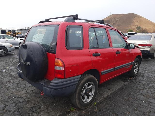 2CNBJ13C4Y6919533 - 2000 CHEVROLET TRACKER BURGUNDY photo 4