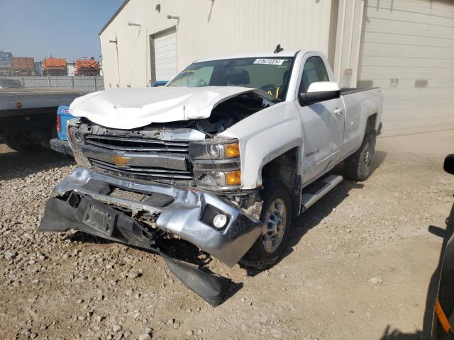 1GC0KVEG2FZ516233 - 2015 CHEVROLET SILVERADO WHITE photo 2