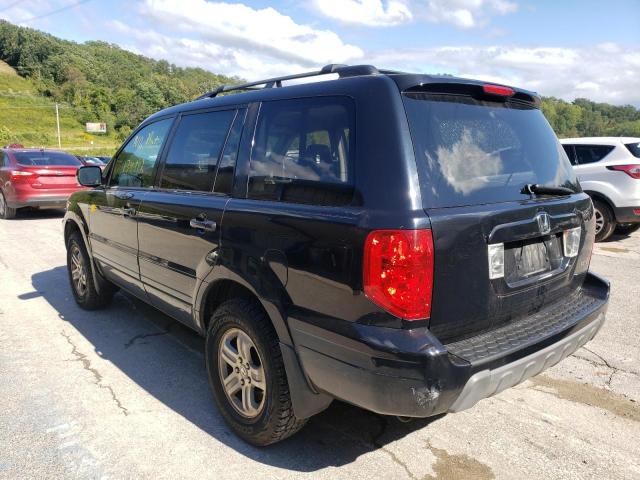 2HKYF18613H570516 - 2003 HONDA PILOT BLACK photo 3