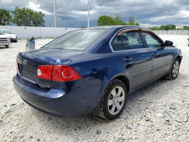 KNAGE123375128725 - 2007 KIA OPTIMA BLUE photo 4