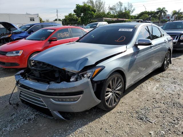 KMHGN4JF0FU074882 - 2015 HYUNDAI GENESIS 5. GRAY photo 2