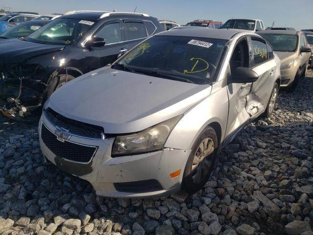 1G1PA5SH1D7286880 - 2013 CHEVROLET CRUZE LS SILVER photo 2