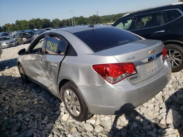 1G1PA5SH1D7286880 - 2013 CHEVROLET CRUZE LS SILVER photo 3