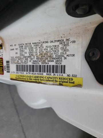 5TETX4CN4AZ707837 - 2010 TOYOTA TACOMA ACCESS CAB  ფოტო 10